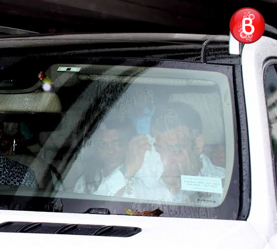 Salman Khan attends Rajjat Barjatya's prayer meet