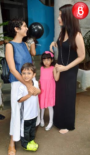 Aishwarya Rai Bachchan, Kiran Rao, Aaradhya Bachchan and Azad Rao Khan at Vidya Balan's nephew birthday bash