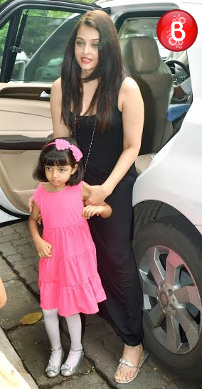 Aishwarya Rai Bachchan and Aaradhya Bachchan at Vidya Balan's nephew birthday bash