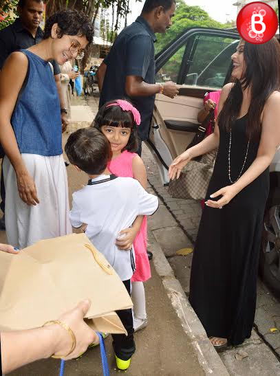 Aishwarya Rai Bachchan, Kiran Rao, Aaradhya Bachchan and Azad Rao Khan at Vidya Balan's nephew birthday bash
