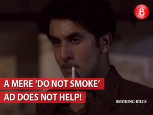 Anti smoking messages in films