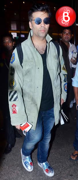 Karan Johar is snapped at Mumbai airport