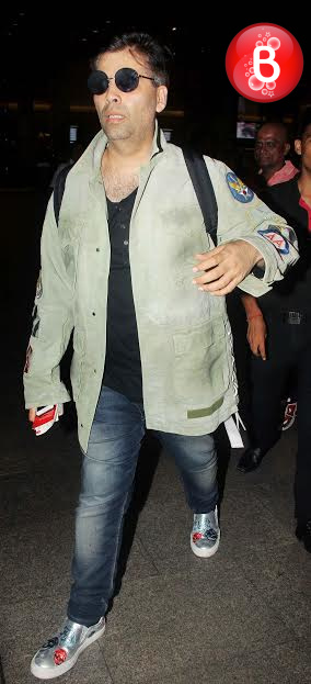 Karan Johar is snapped at Mumbai airport