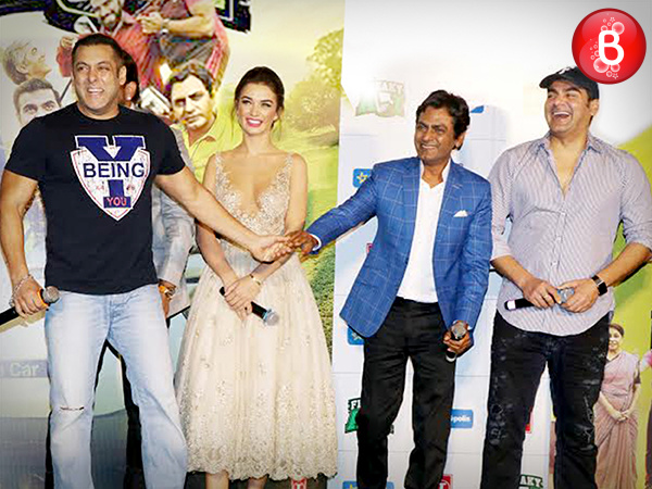 Salman Khan and Nawazuddin Siddiqui at trailer launch of 'Freaky Ali'