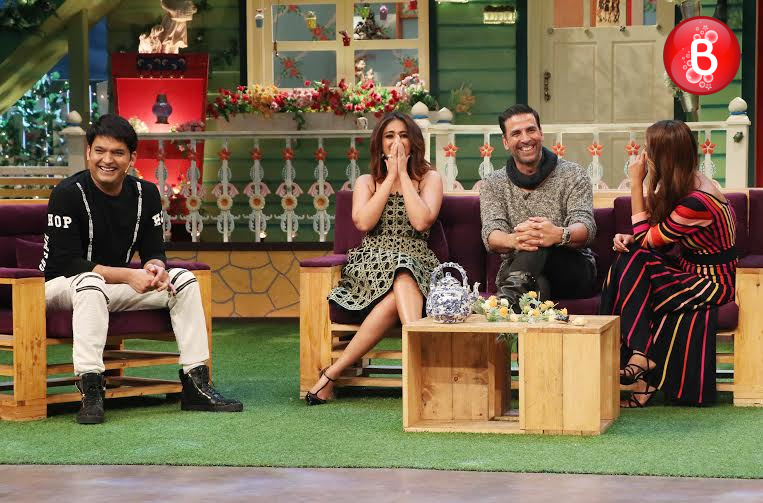 Akshay Kumar, Esha Gupta and Ileana D'Cruz at promotions of 'Rustom'