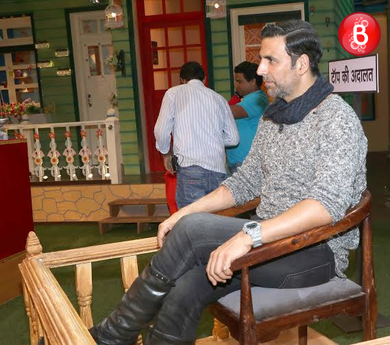 Akshay Kumar at promotions of 'Rustom'