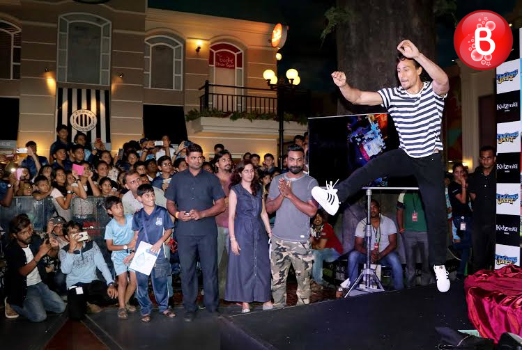 Tiger Shroff and Remo D'Souza at promotions of 'A Flying Jatt'