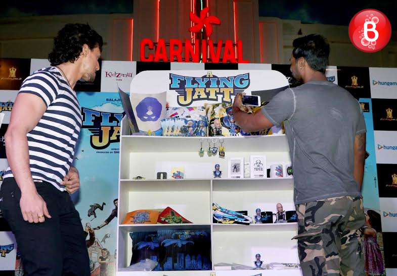Tiger Shroff and Remo D'Souza at promotions of 'A Flying Jatt'
