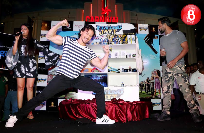Tiger Shroff and Remo D'Souza at promotions of 'A Flying Jatt'