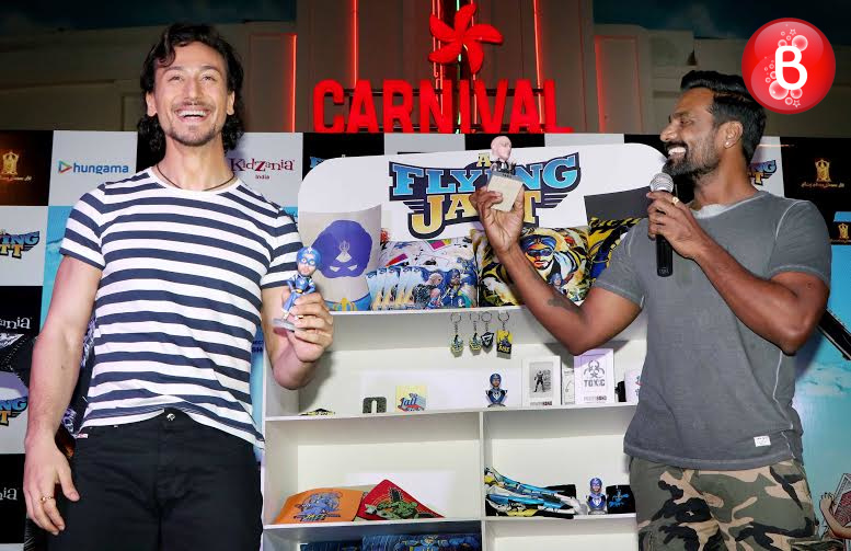 Tiger Shroff and Remo D'Souza at promotions of 'A Flying Jatt'