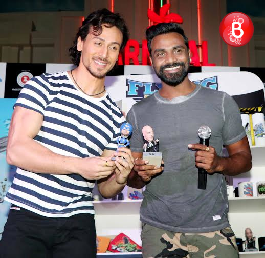 Tiger Shroff and Remo D'Souza at promotions of 'A Flying Jatt'