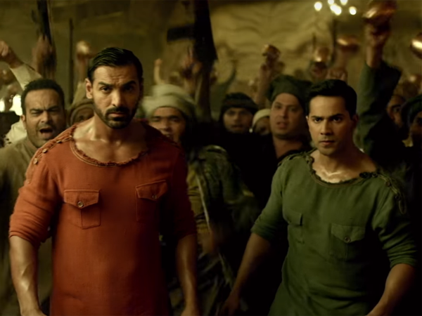 john-abraham-and-varun-dhawan in dishoom