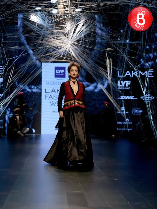 Kangana Ranaut snapped at Lakme Fashion Week 2016