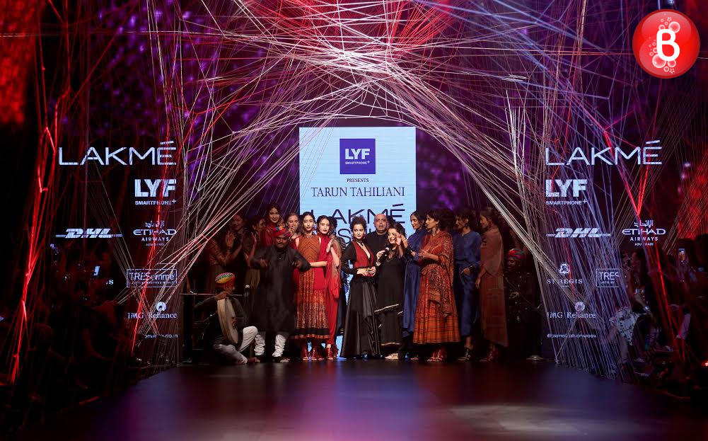 Kangana Ranaut and Tarun Tahiliani snapped at Lakme Fashion Week 2016