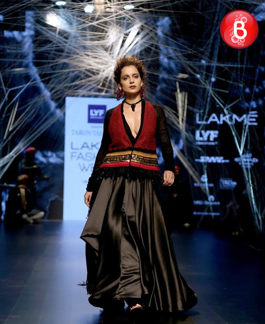 Kangana Ranaut snapped at Lakme Fashion Week 2016