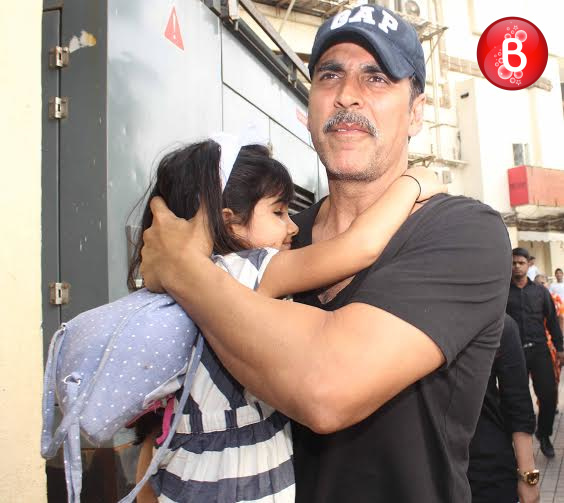 Akshay Kumar and Nitara Kumar snapped after a movie outing