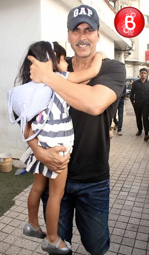 Akshay Kumar and Nitara Kumar snapped after a movie outing