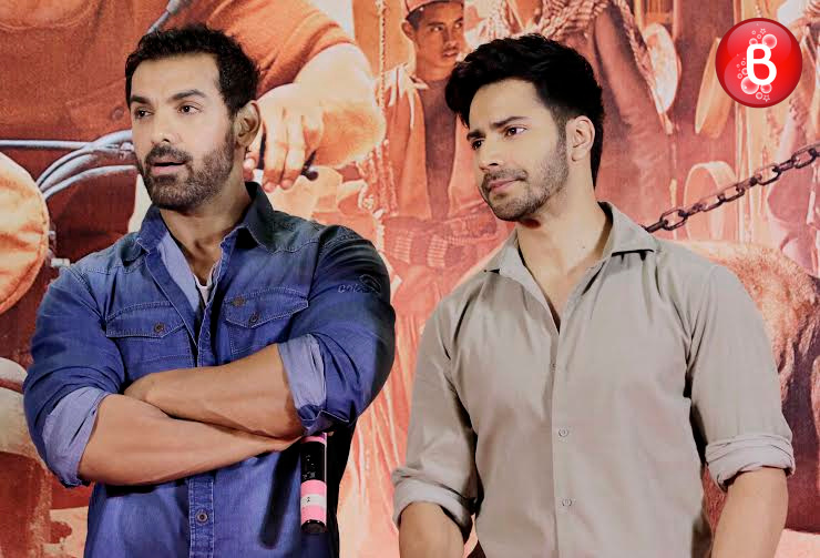 John Abraham and Varun Dhawan at 'Dishoom' success press conference