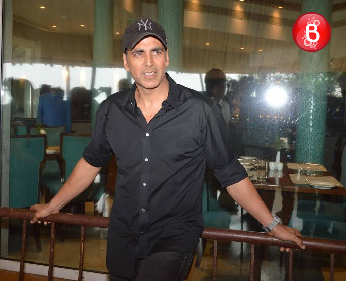 Akshay Kumar at promotions of 'Rustom'