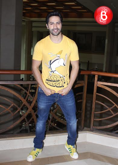 Varun Dhawan spotted enjoying at a suburban hotel