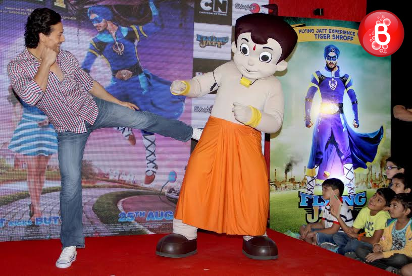 Tiger Shroff at promotions of 'A Flying Jatt'
