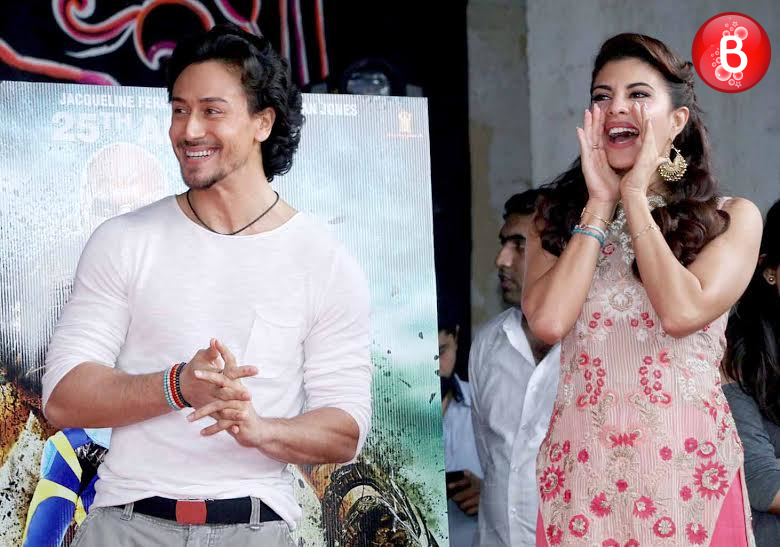 Tiger Shroff and Jacqueline Fernandez at promotions of 'A Flying Jatt'