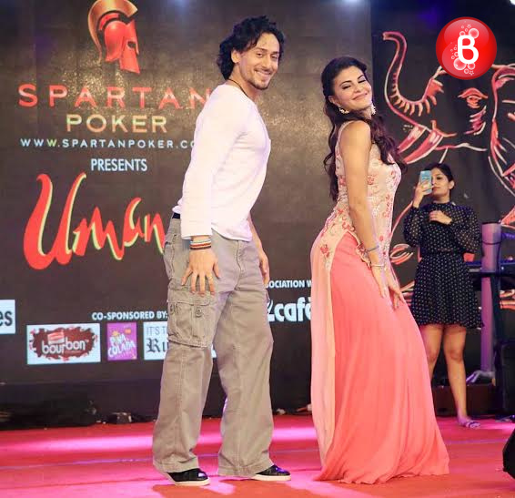 Tiger Shroff and Jacqueline Fernandez at promotions of 'A Flying Jatt'