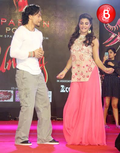 Tiger Shroff and Jacqueline Fernandez at promotions of 'A Flying Jatt'
