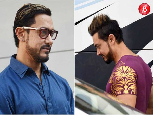 Aamir Khan spotted in a funky get-up for the movie 'Secret Superstar'