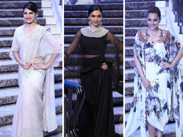 Deepika Padukone, Jacqueline Fernandez and Sonakshi Sinha