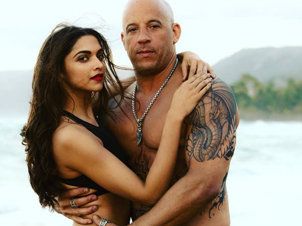 Deepika Padukone and Vin Diesel Indian outfits