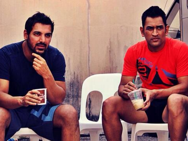 John Abraham and MS Dhoni