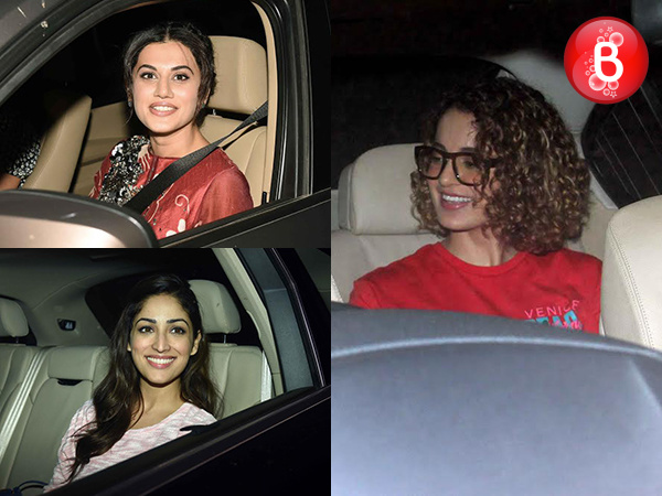 B-Town's girl power gathers at Amitabh Bachchan and Taapsee Pannu starrer 'Pink' screening