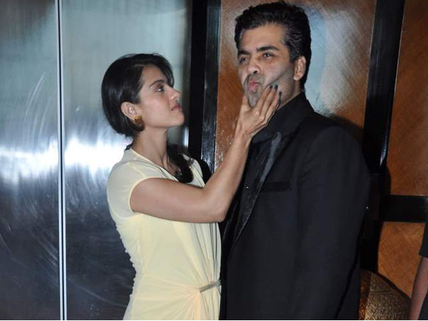 Karan Johar and Kajol