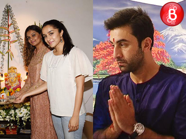 Ranbir Kapoor and Shraddha Kapoor celebrate Ganesh Chaturthi festival