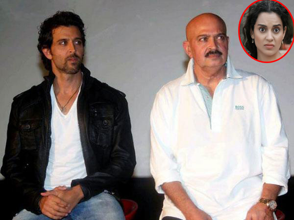 Hrithik Roshan, Rakesh Roshan, Kangana Ranaut