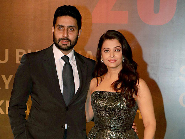 Abhishek Bachchan and Aishwarya Rai Bachchan snapped hugging each other at their Diwali party
