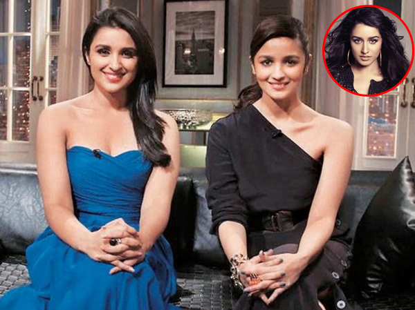 Alia Bhatt, Parineeti Chopra and Shraddha Kapoor