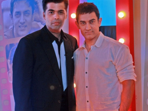 Karan Johar and Aamir Khan