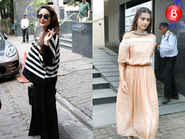 Kareena Kapoor Khan and Sonam Kapoor snapped at Hakkasan Restaurant