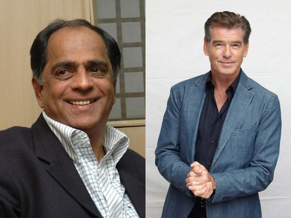 Pahlaj Nihalani and Pierce Brosnan