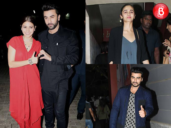 Arjun Kapoor and Rohit Dhawan attend the screening of 'Ae Dil Hai Mushkil' movie