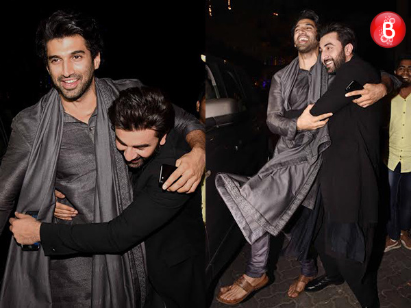 Ranbir Kapoor and Aditya Roy Kapur attend Anil Kapoor's Diwali party