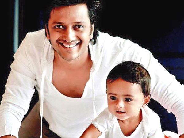 Riteish Deshmukh and son
