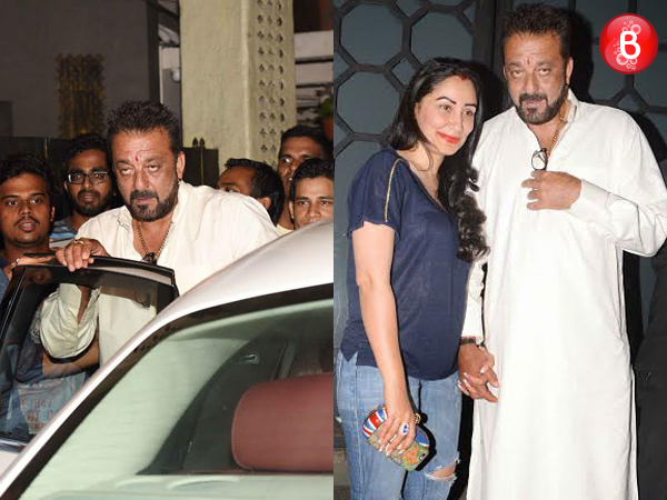 PICS: Sanjay Dutt and Maanayata Dutt celebrate Karwa Chauth together after years
