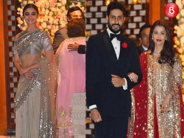 Alia Bhatt, Abhishek Bachchan and Aishwarya Rai Bachchan