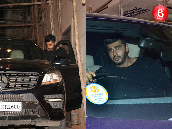 Arjun Kapoor snapped outside Malaika Arora Khan's building