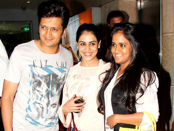 Arpita Khan and Genelia D'Souza