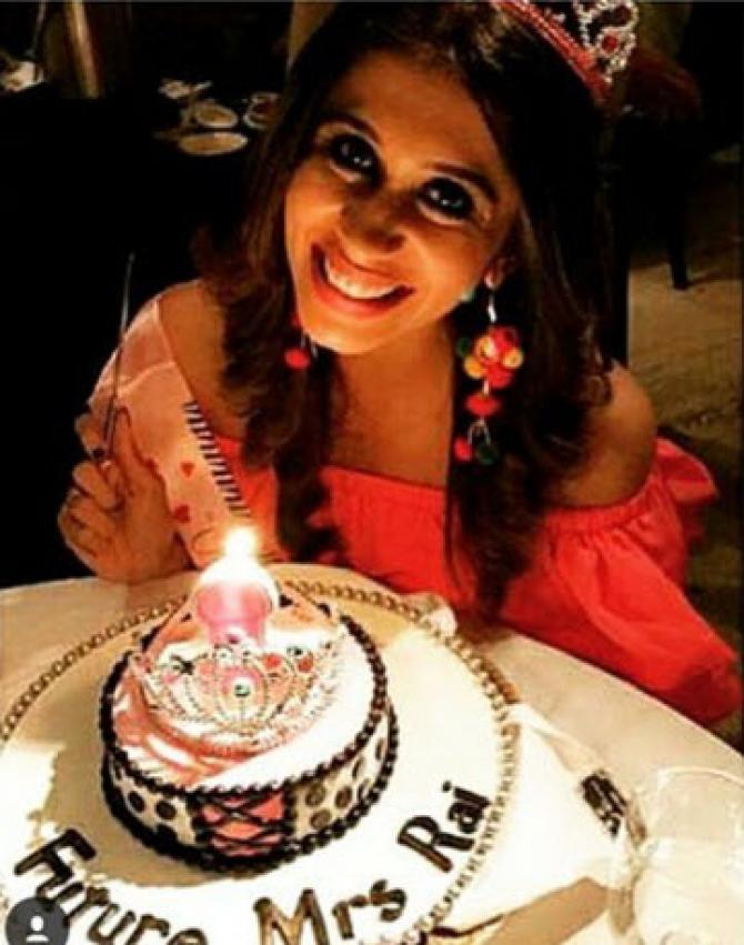 Kishwer Merchantt's bachelor party