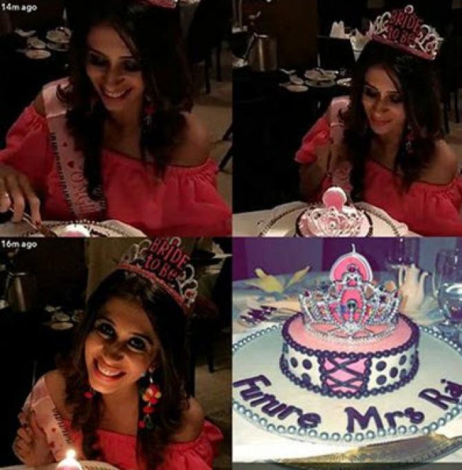 Kishwer Merchantt's bachelor party